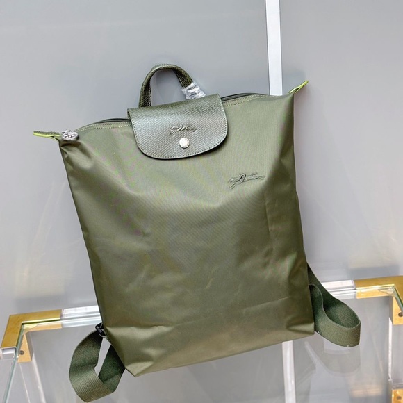 Longchamp Olive Green Backpack - Picture 1 of 6